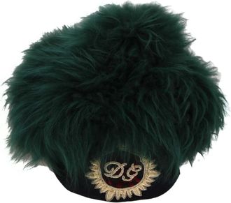 Dolce & Gabbana Beanies, male, Green, Size: ONE SIZE Cloche Cap