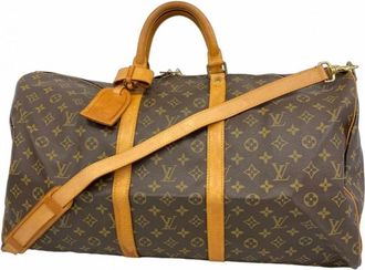 Louis Vuitton Pre-owned Weekend Bags, female, Brown, Size: ONE SIZE Pre-owned Carry-On Duffle Bag