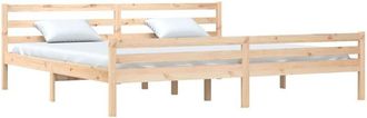 vidaXL Estructura de cama sin colchón madera maciza 200x200 cm Vidaxl