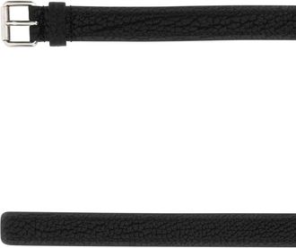 Prada Mens Black Leather Belt F0002 Cinture