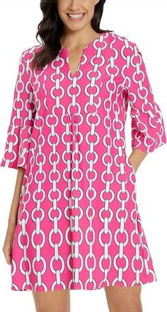 Jude Connally Kerry Dress Grand Chains In Watermelon