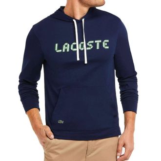 Lacoste Mens Long Sleeve Logo Sweatshirt In Navy