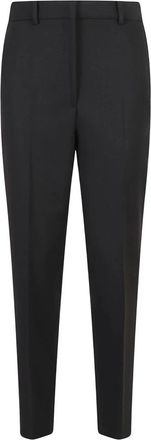 Incotex Rechte broek - Dames - Slim Fit Broeken - Zwart - 2XS - Wol - Broeken