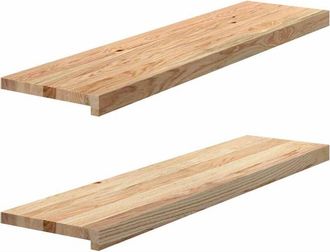 vidaXL Vidaxl - Window Sills 2 pcs Untreated 100x25x2 cm Solid Wood Oak