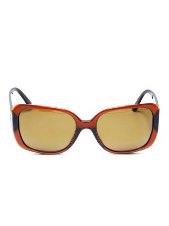 Chanel 2000s CC Mark logo sunglasses - Brown