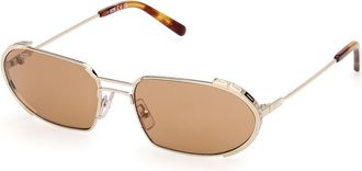 GCDS GD0078 32J Mens Sunglasses Gold Size 60