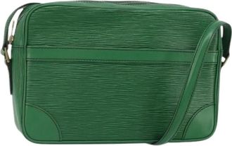 Louis Vuitton Pre-owned Leather Crossbody Bag - Dames - Vintage Schoudertas - Groen - ONE Size - Leer - Vintage