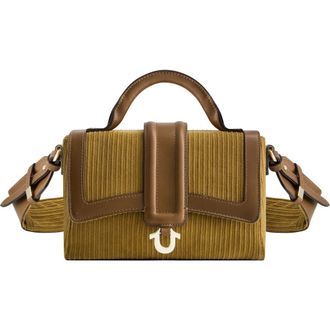 True Religion Corduroy Mini Satchel Bag in Brown at Nordstrom Rack