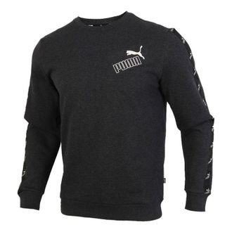 Puma Amplified Crew Sweatshirt Black White 586916-07