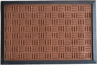 Imports Decor Imports Decor Synthetic Rubber Mat, 24-Inch by 36-Inch, Brown