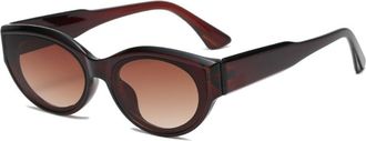 Generic Outdoor Mens Vacation Sunglasses Womens Commuter Sports Shopping Sun Glasses(Brown)