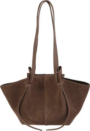 Yuzefi Mochi Bag Trapezoidal Brown Leather Shoulder Bag