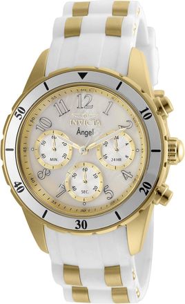 Invicta Angel 24901 Dameshorloge - Quartz Uurwerk - Roestvrij Staal met Witte Wijzerplaat - 40 mm