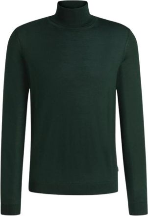 HUGO BOSS Musso-P Rollneck Trui - Heren - Coltruien - Groen - 2XL - Wol - Truien & Vesten