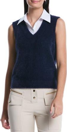 Shelli Segal Layered Sweater Vest in Peacoat at Nordstrom Rack, Size X-Large