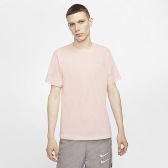 Nike Mens NSW Club Short Sleeve T-Shirt - Pink/White Size XXL