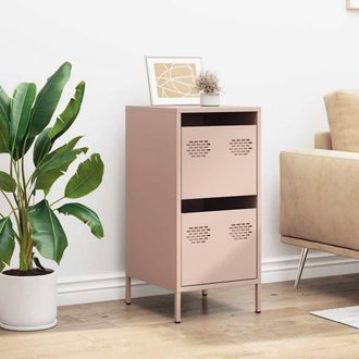 Berkfield Home Sideboard Pink 35x39x73.5 cm Cold-rolled Steel