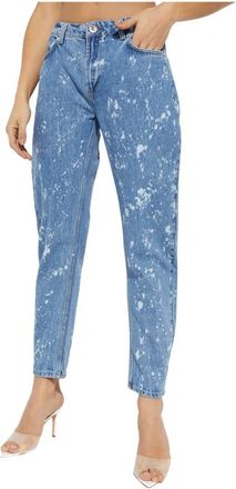 One Teaspoon Tie-Dye Crusardes Jeans - Dames - Loose Fit Jeans - Blauw - W24 - Katoen - Jeans