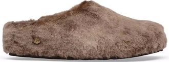 Birkenstock Amsterdam Wrapped Shearling - Dames - Schoenen - Beige - Maat: 36 EU Leer