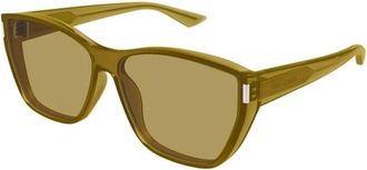 Saint Laurent Authentieke Bril met Topkwaliteit - Dames - Zonnebrillen - Bruin - 63 MM - Accessoires