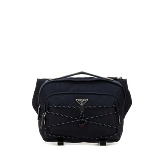Prada Dark Blue Re-Nylon Prada Speedrock Belt Bag