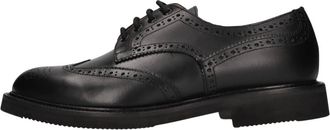Cerbero Harley Platte Schoenen - Heren - Veterschoenen - Zwart - 39 EU - Leer - Schoenen