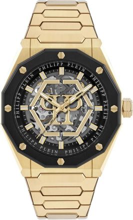 Philipp Plein The $keleton - Heren - Horloges - Geel - ONE Size - Accessoires