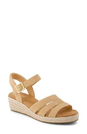Toms Julia Wedge Sandal in Light/Pastel Brown at Nordstrom, Size 8.5