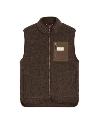 Amundsen & Scott Heroes Wool Fleece Vest Womens in Cowboy at Nordstrom, Size X-Large Eu