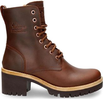 Panama Jack Womens Padma Ankle Boots Tan 5 UK