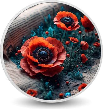 OEM Amapolas En Prosa, Moneda De Plata De 1 Oz