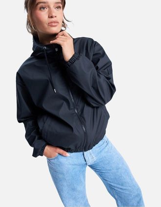 Roxy Womens Roxy Womens Wait For Me Hooded Waterproof Jacket - Black/Grey - Size: 18/16