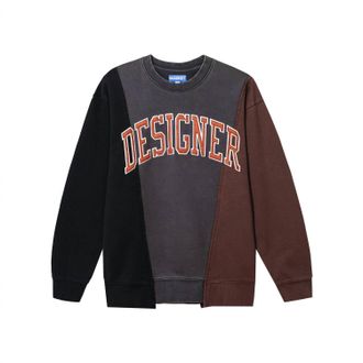 Market Womens Designer Arc 3 Panel Crewneck Sweatshirt In Black