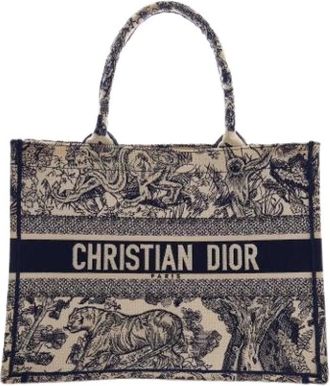 Dior Pre-owned Riviera Toile De Jouy Book Tote - Dames - Vintage Shopper - Blauw - ONE Size - Vintage