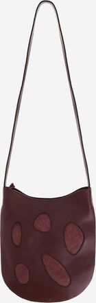 Niccol&ograve; Pasqualetti Womens Shoulder Bag Calfskin Bordeaux