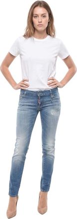 Dsquared2 Blue Skinny Low Rise Jeans