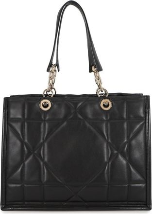 Dior Black Leather Handbag Tote Bag (Pre-Owned)