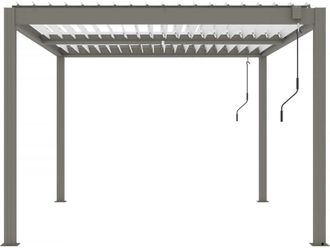 Habitat & Jardin P&eacute;rgola bioclim&aacute;tica marr&oacute;n 300 x 400 x 220 cm