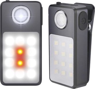No Brand Linterna De Trabajo Recargable Usb-c De 2 Piezas, 3 Niveles De Brillo Linterna Led 2 En 1 Con Clip, Resistente Al Agua Ipx7, Para Caminar, Acampar O C