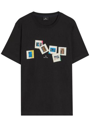 Paul Smith Slides Printed Cotton T-shirt - Black - Xxl