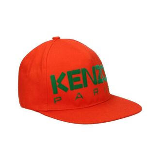 Kenzo Caps, male, Red, Size: ONE SIZE Orange Cotton Baseball Hat for Men