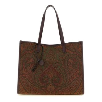 Etro Tassen, Dames, Veelkleurig, ONE Size, Leer, Love Trotter Grote Shopper