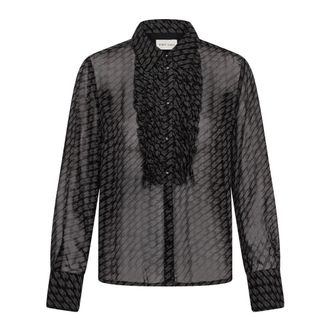 Part Two Printed Blouse - Dames - Blouses & Shirts - Zwart - Maat: 2XS Katoen