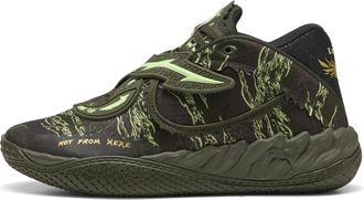 Puma Scarpe da basket MB.05 Camo unisex, Scarpe, Verde, 49.5