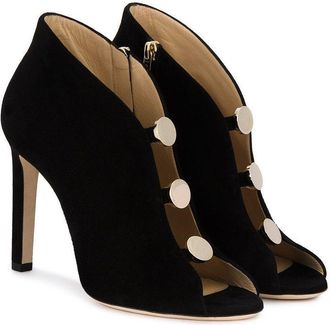 Jimmy Choo London Black Suede Lorna Booties Size 39