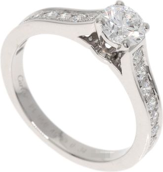 Cartier Platinum Platinum 950 Band Ring (Pre-Owned)