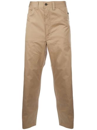 Junya Watanabe panel detail trouser - men - Cotton - S - Brown