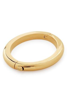 Monica Vinader x Kate Young Bangle in 18Ct Gold Vermeil On Sterling at Nordstrom, Size Medium