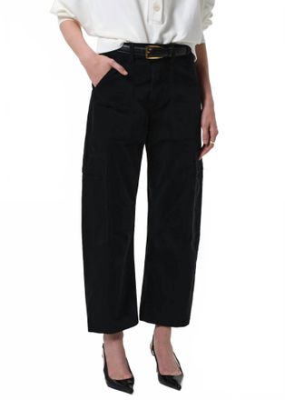 Citizens Of Humanity Marcelle Cargo Corduroy Pants In Charcoal