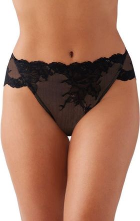 Wacoal Vivid Attraction High Cut Briefs in Black at Nordstrom, Size X-Large